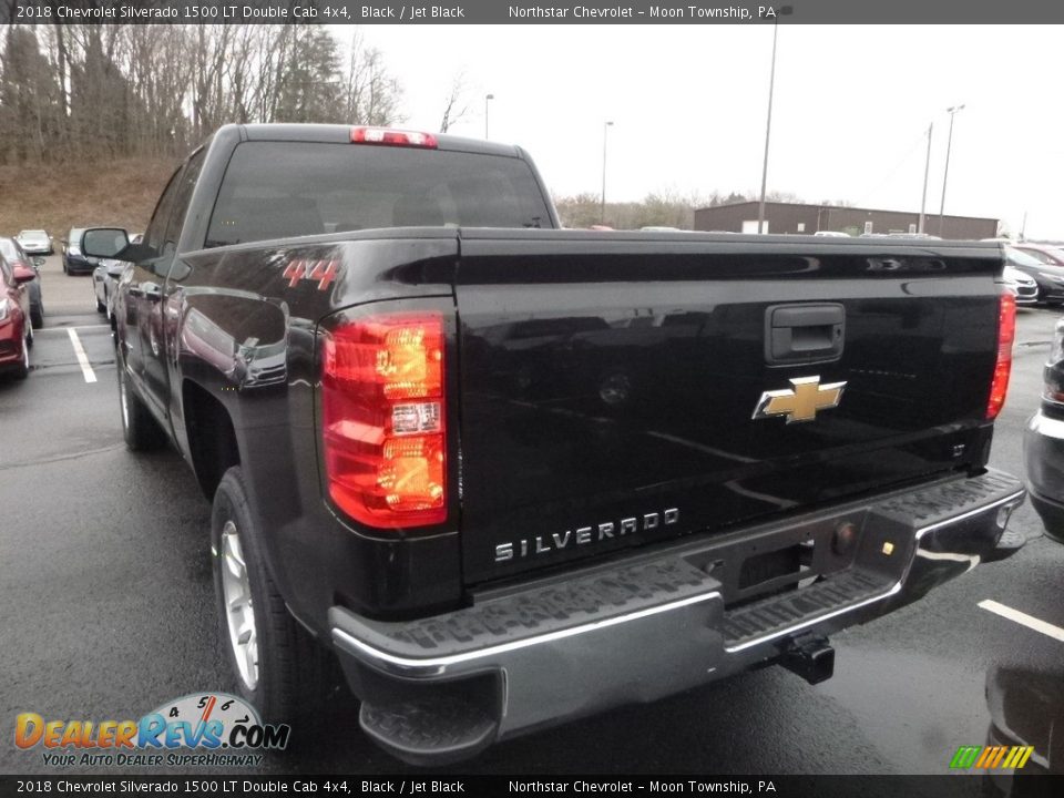 2018 Chevrolet Silverado 1500 LT Double Cab 4x4 Black / Jet Black Photo #3