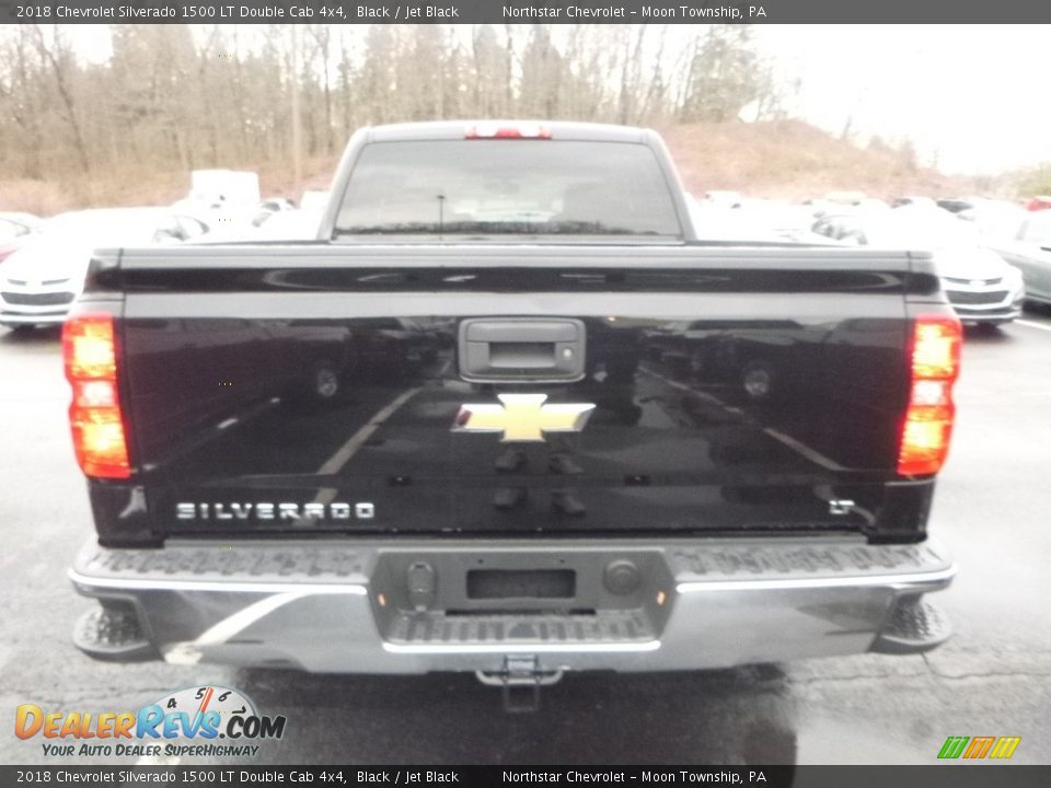 2018 Chevrolet Silverado 1500 LT Double Cab 4x4 Black / Jet Black Photo #4