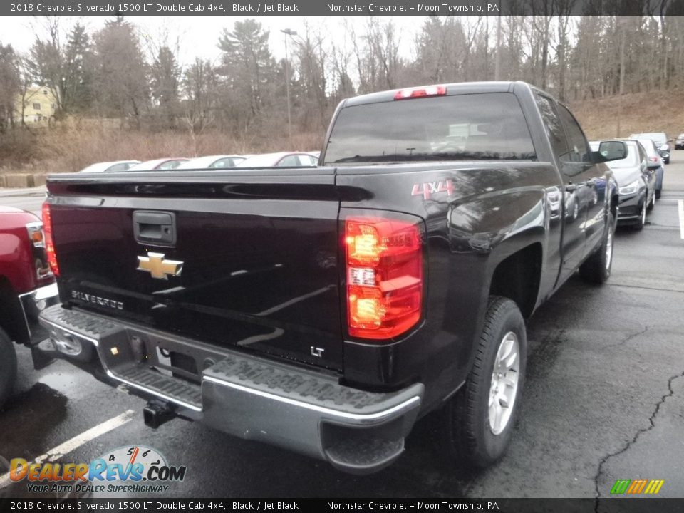 2018 Chevrolet Silverado 1500 LT Double Cab 4x4 Black / Jet Black Photo #5