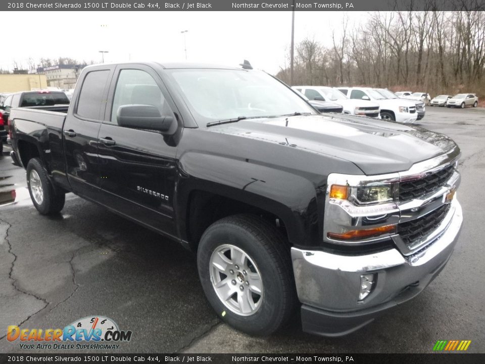 Black 2018 Chevrolet Silverado 1500 LT Double Cab 4x4 Photo #7