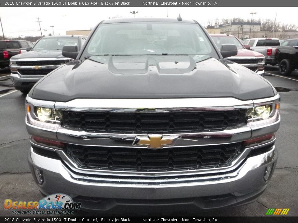 2018 Chevrolet Silverado 1500 LT Double Cab 4x4 Black / Jet Black Photo #8