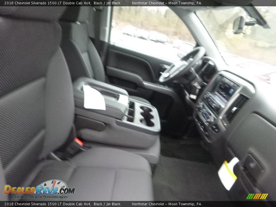 2018 Chevrolet Silverado 1500 LT Double Cab 4x4 Black / Jet Black Photo #10
