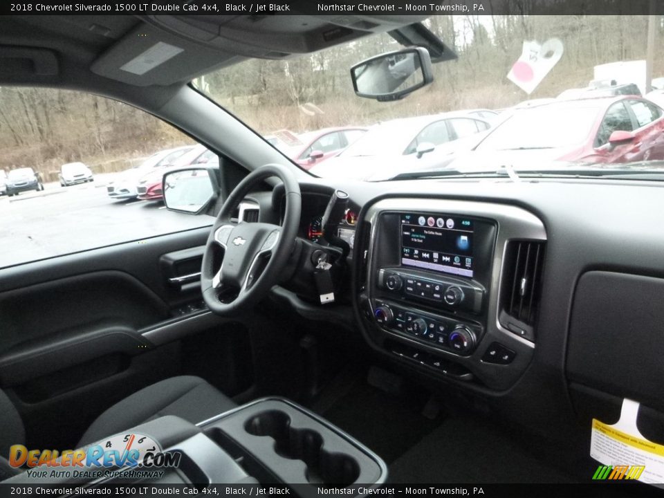 2018 Chevrolet Silverado 1500 LT Double Cab 4x4 Black / Jet Black Photo #11