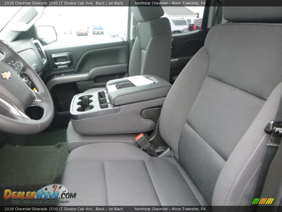 2018 Chevrolet Silverado 1500 LT Double Cab 4x4 Black / Jet Black Photo #15