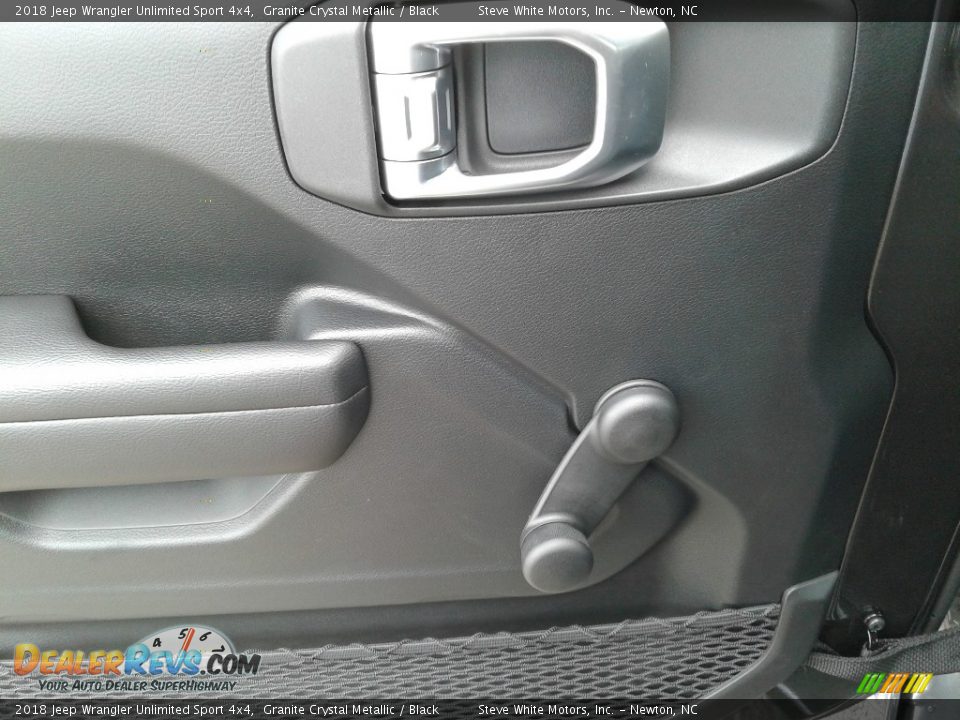 2018 Jeep Wrangler Unlimited Sport 4x4 Granite Crystal Metallic / Black Photo #9