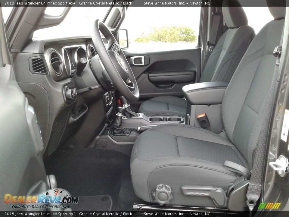 2018 Jeep Wrangler Unlimited Sport 4x4 Granite Crystal Metallic / Black Photo #10