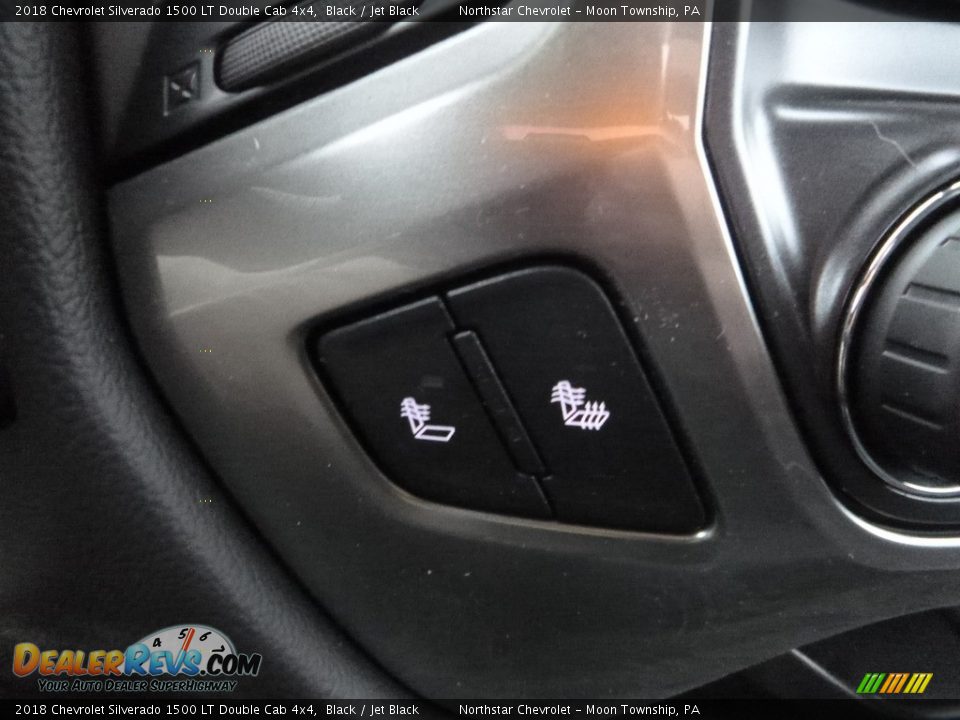 2018 Chevrolet Silverado 1500 LT Double Cab 4x4 Black / Jet Black Photo #19