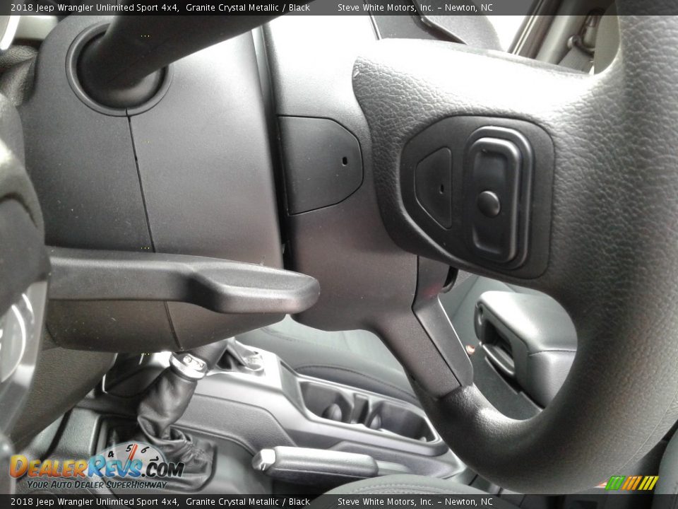 2018 Jeep Wrangler Unlimited Sport 4x4 Granite Crystal Metallic / Black Photo #15