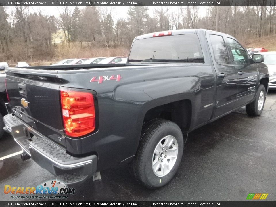 2018 Chevrolet Silverado 1500 LT Double Cab 4x4 Graphite Metallic / Jet Black Photo #5
