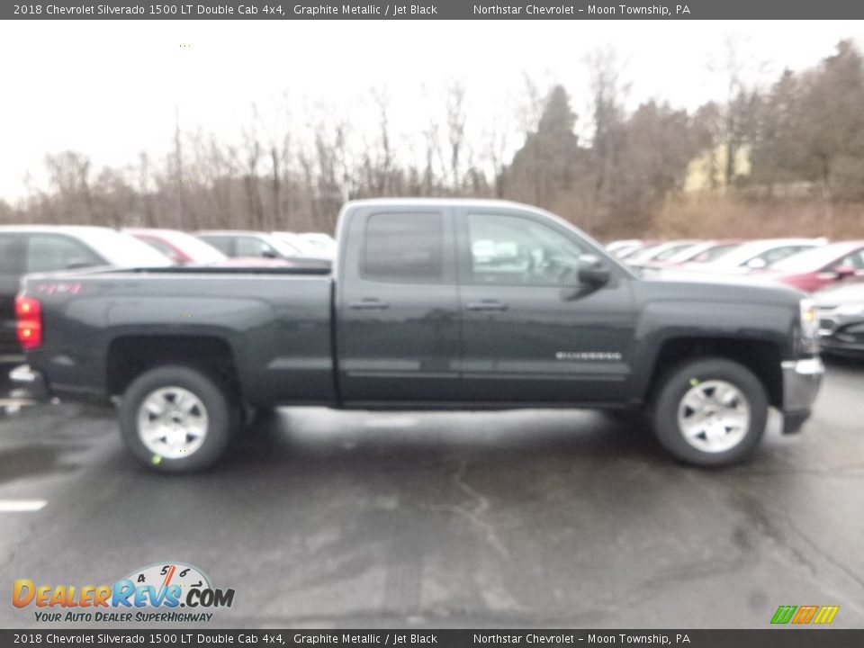 2018 Chevrolet Silverado 1500 LT Double Cab 4x4 Graphite Metallic / Jet Black Photo #6