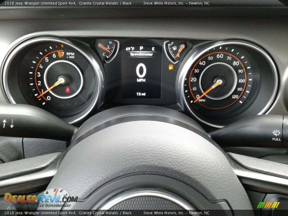 2018 Jeep Wrangler Unlimited Sport 4x4 Granite Crystal Metallic / Black Photo #18
