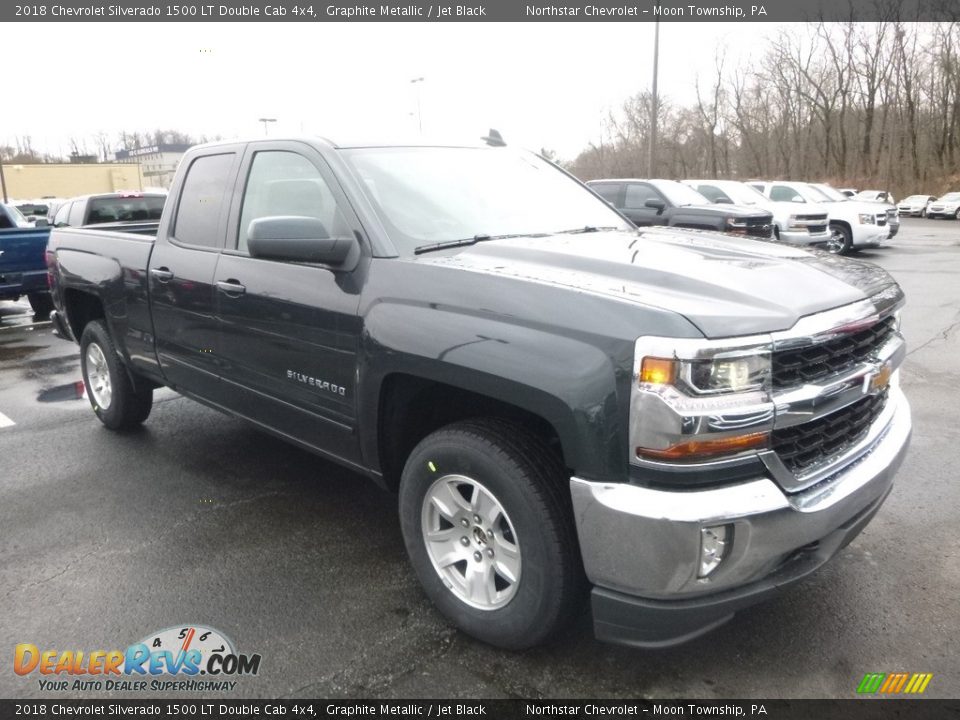 2018 Chevrolet Silverado 1500 LT Double Cab 4x4 Graphite Metallic / Jet Black Photo #7