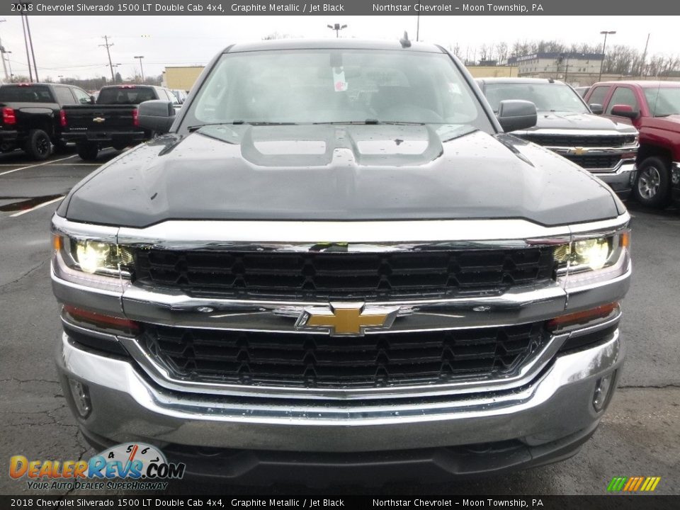 2018 Chevrolet Silverado 1500 LT Double Cab 4x4 Graphite Metallic / Jet Black Photo #8