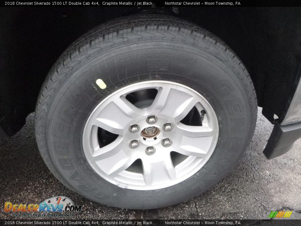 2018 Chevrolet Silverado 1500 LT Double Cab 4x4 Graphite Metallic / Jet Black Photo #9