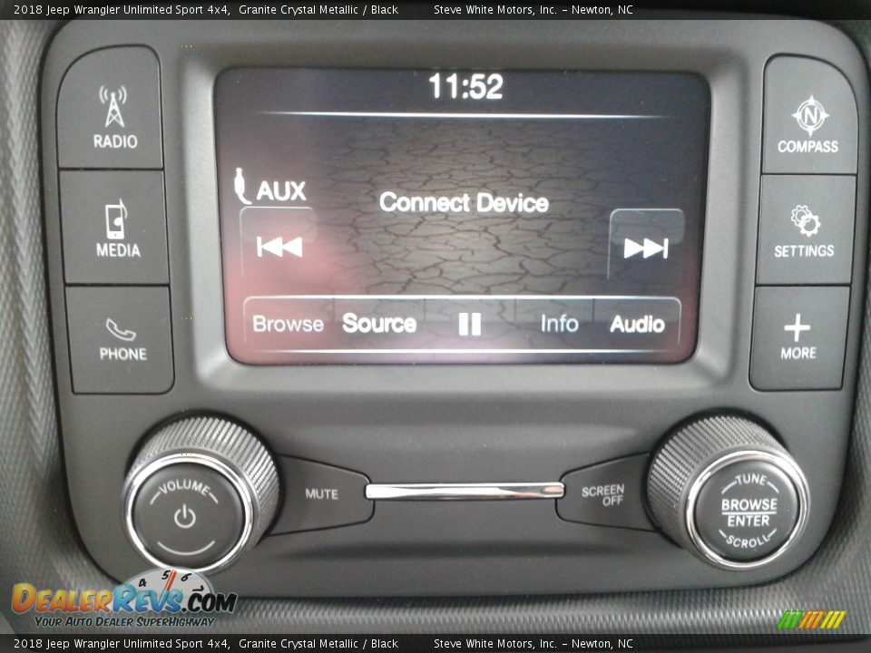 2018 Jeep Wrangler Unlimited Sport 4x4 Granite Crystal Metallic / Black Photo #21