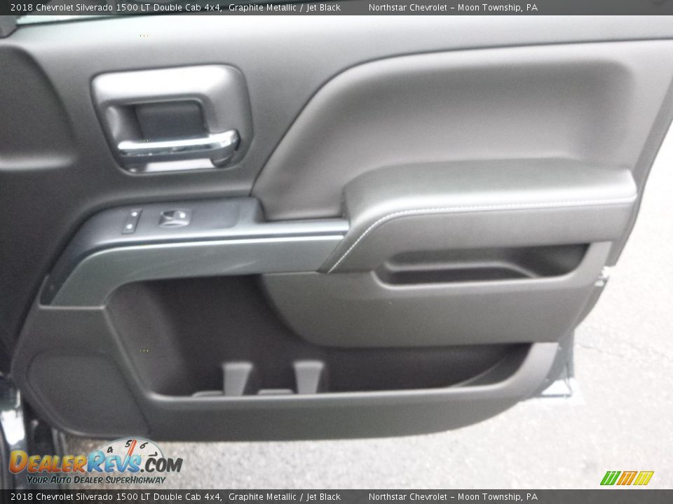 2018 Chevrolet Silverado 1500 LT Double Cab 4x4 Graphite Metallic / Jet Black Photo #12