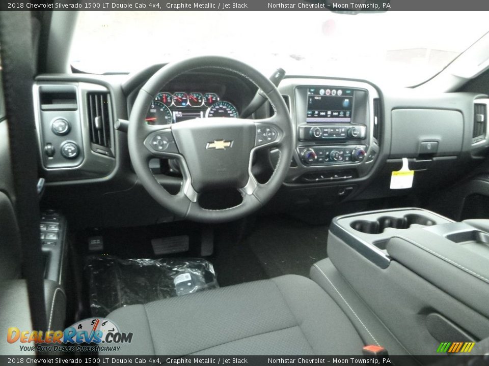 2018 Chevrolet Silverado 1500 LT Double Cab 4x4 Graphite Metallic / Jet Black Photo #15