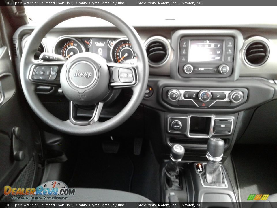 2018 Jeep Wrangler Unlimited Sport 4x4 Granite Crystal Metallic / Black Photo #27