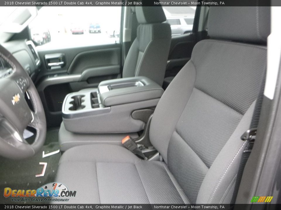 2018 Chevrolet Silverado 1500 LT Double Cab 4x4 Graphite Metallic / Jet Black Photo #17