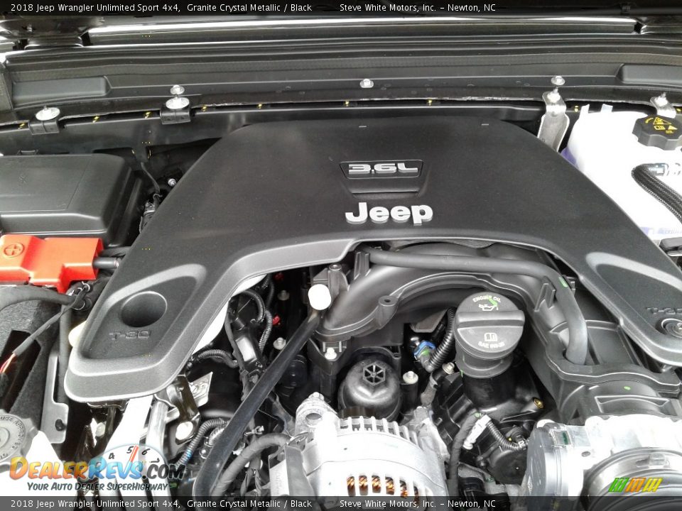 2018 Jeep Wrangler Unlimited Sport 4x4 Granite Crystal Metallic / Black Photo #30