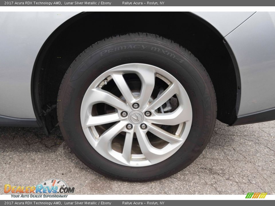 2017 Acura RDX Technology AWD Lunar Silver Metallic / Ebony Photo #9