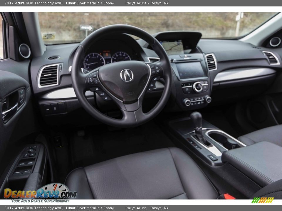 2017 Acura RDX Technology AWD Lunar Silver Metallic / Ebony Photo #13