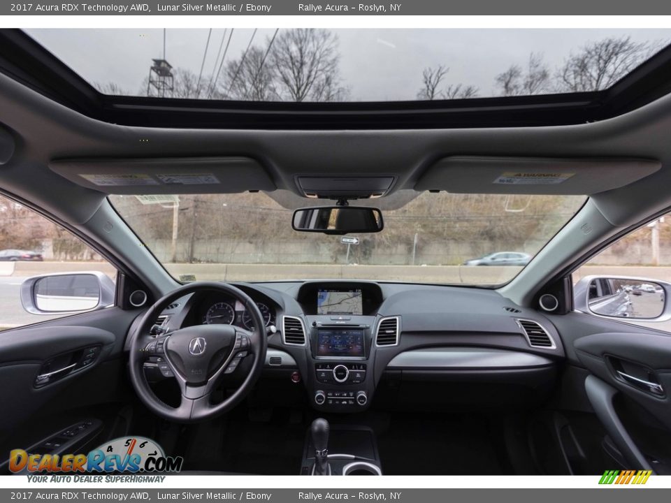 2017 Acura RDX Technology AWD Lunar Silver Metallic / Ebony Photo #14