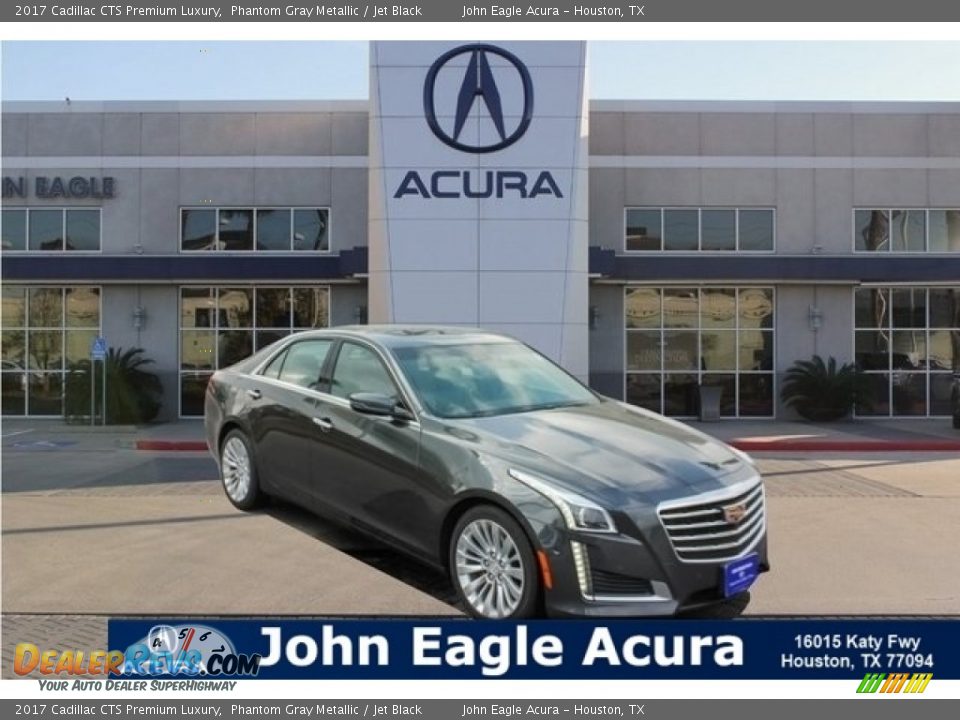 2017 Cadillac CTS Premium Luxury Phantom Gray Metallic / Jet Black Photo #1
