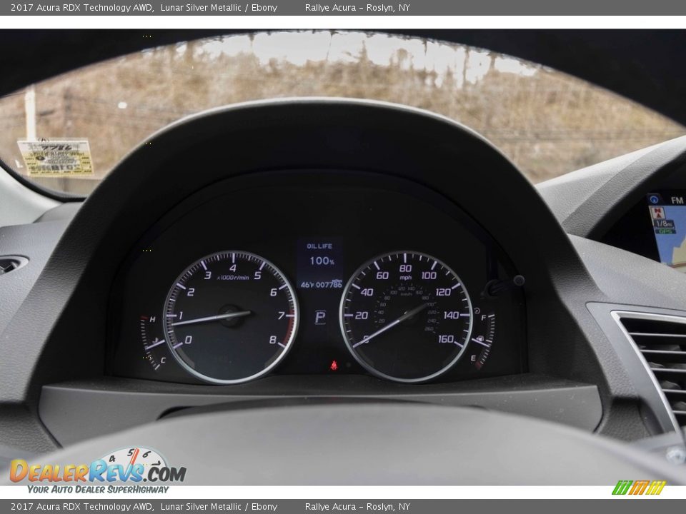2017 Acura RDX Technology AWD Lunar Silver Metallic / Ebony Photo #31