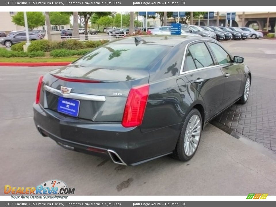 2017 Cadillac CTS Premium Luxury Phantom Gray Metallic / Jet Black Photo #6