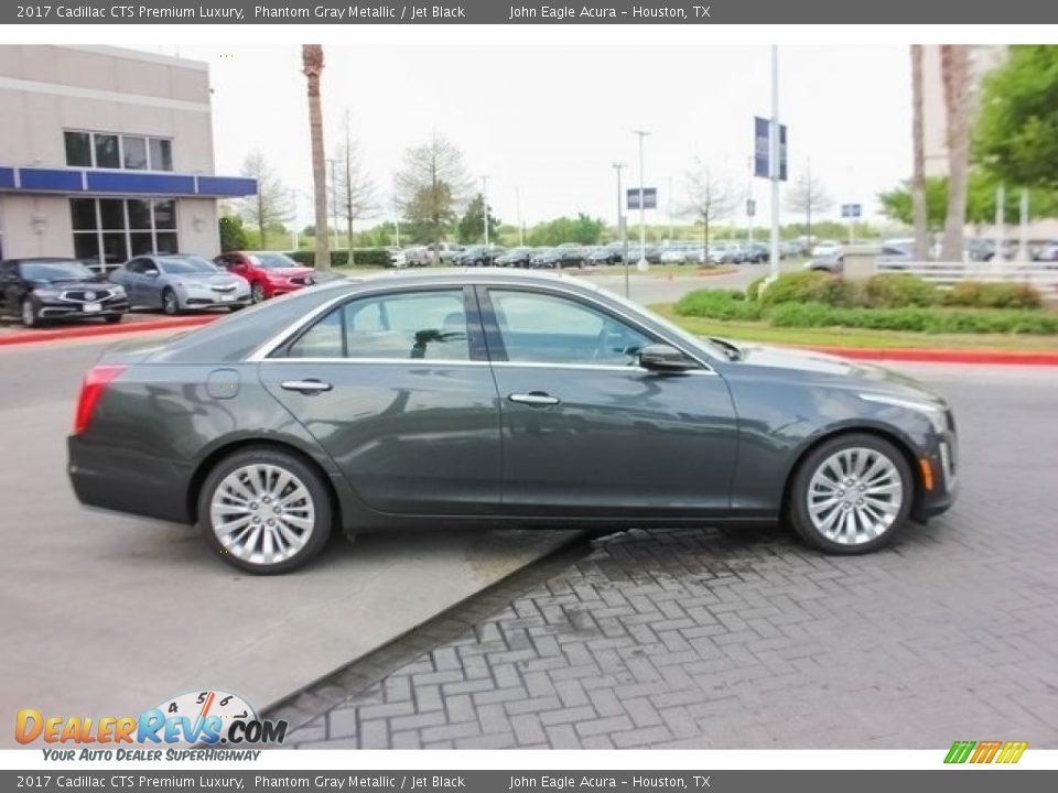2017 Cadillac CTS Premium Luxury Phantom Gray Metallic / Jet Black Photo #7