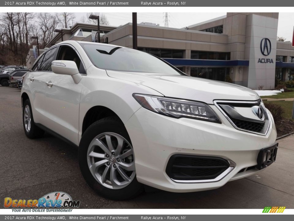 2017 Acura RDX Technology AWD White Diamond Pearl / Parchment Photo #1