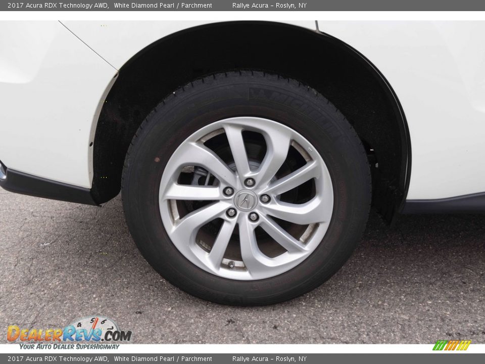 2017 Acura RDX Technology AWD White Diamond Pearl / Parchment Photo #11
