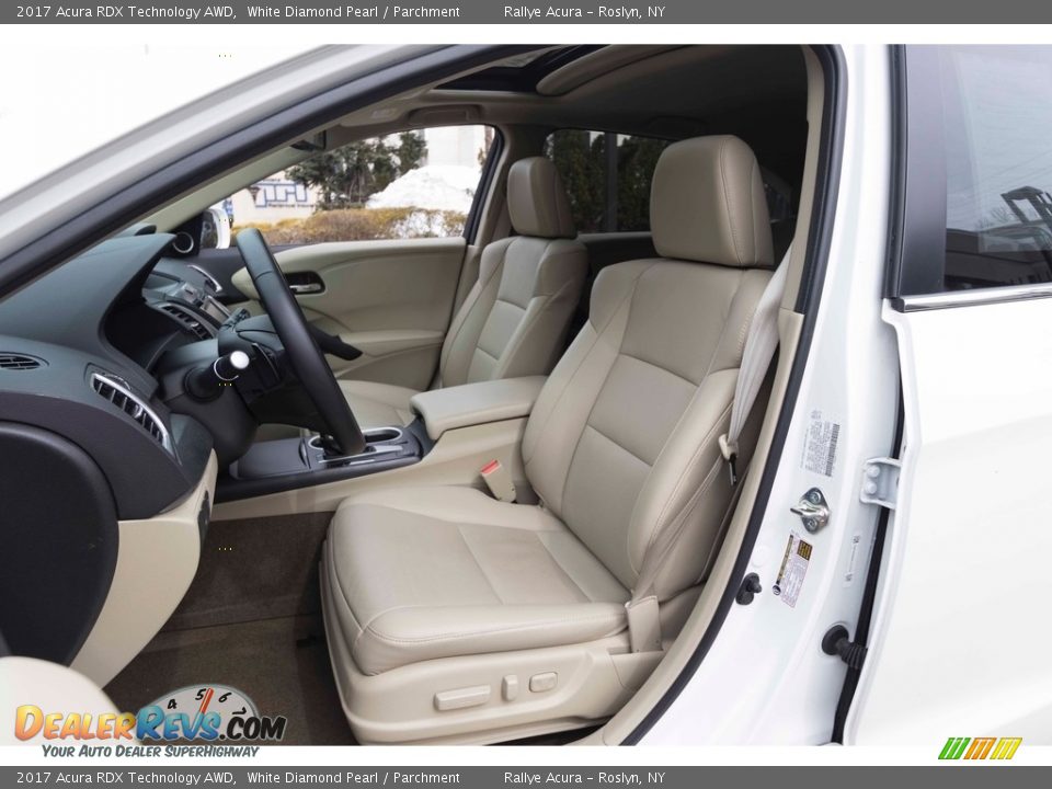 2017 Acura RDX Technology AWD White Diamond Pearl / Parchment Photo #14