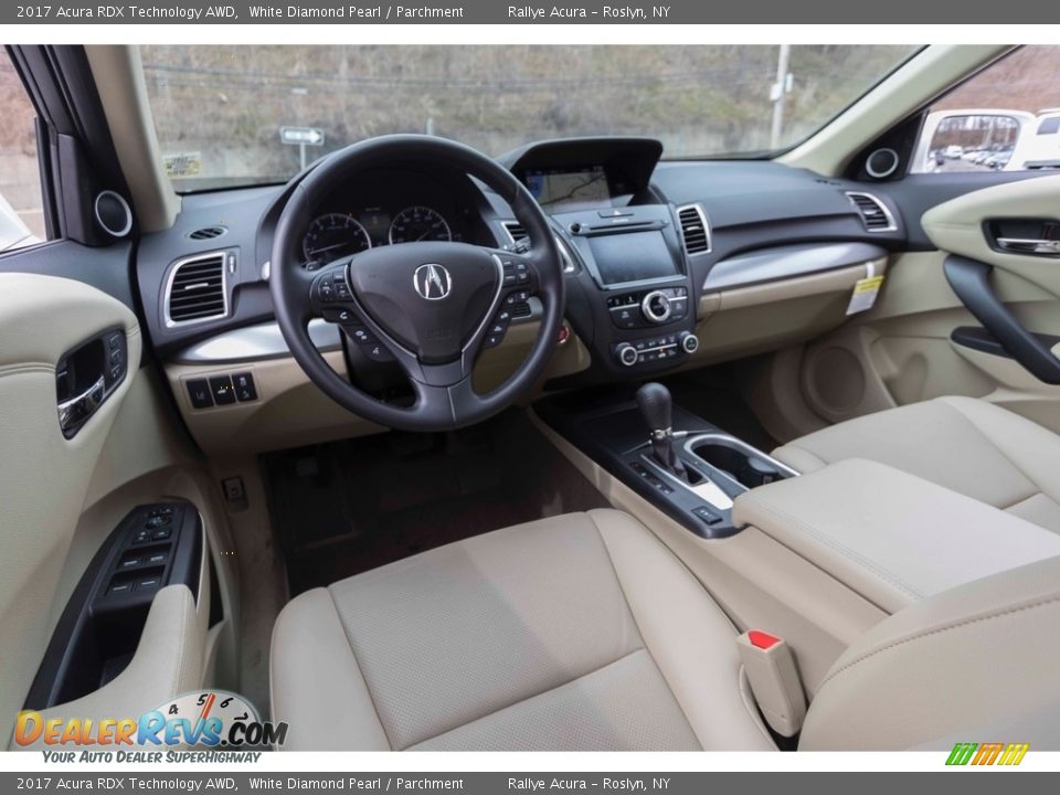 2017 Acura RDX Technology AWD White Diamond Pearl / Parchment Photo #16