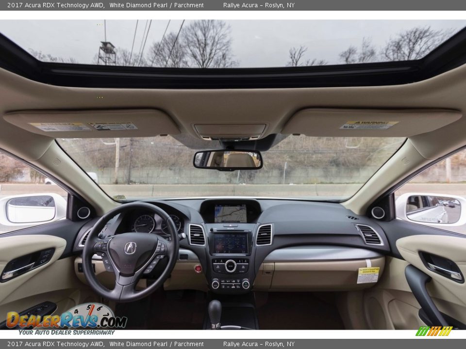 2017 Acura RDX Technology AWD White Diamond Pearl / Parchment Photo #17