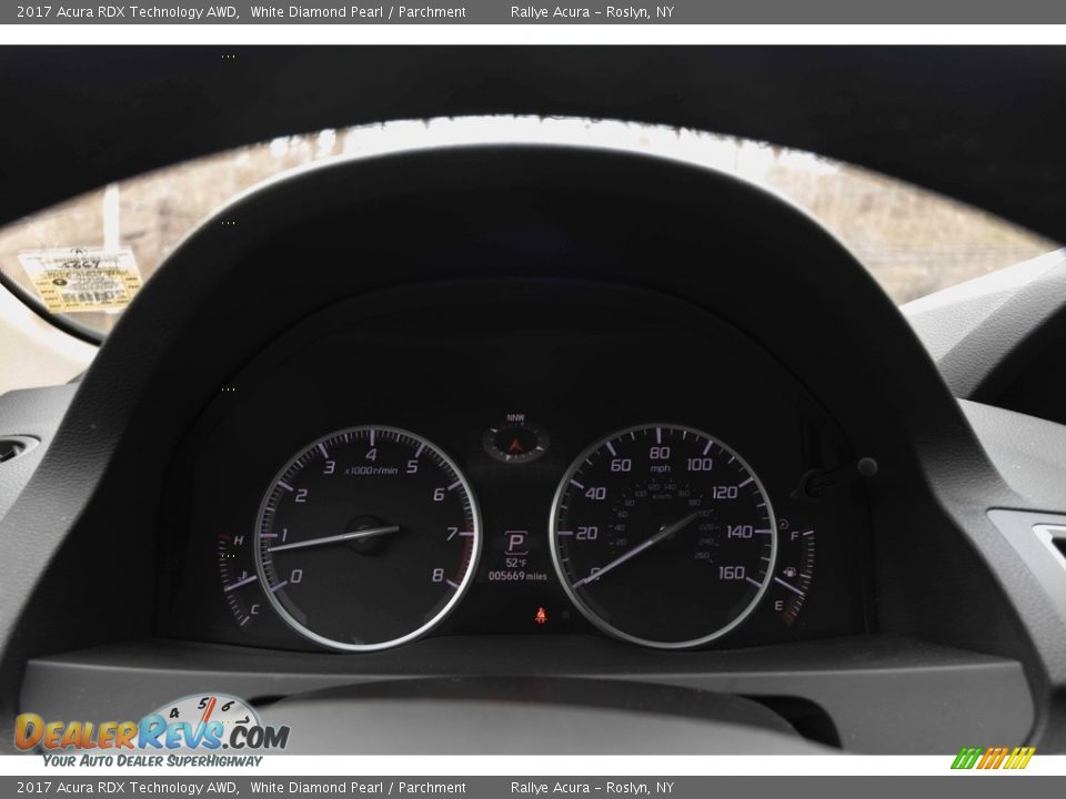 2017 Acura RDX Technology AWD White Diamond Pearl / Parchment Photo #25