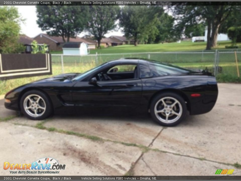 2001 Chevrolet Corvette Coupe Black / Black Photo #1