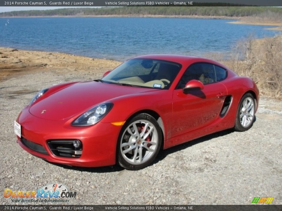 2014 Porsche Cayman S Guards Red / Luxor Beige Photo #1