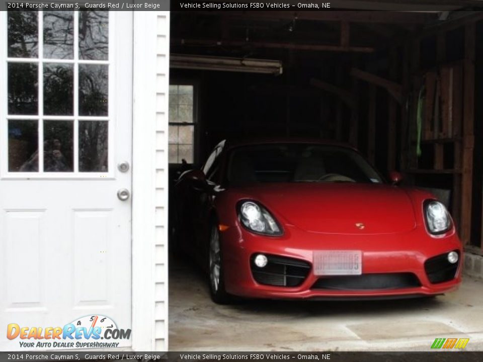 2014 Porsche Cayman S Guards Red / Luxor Beige Photo #7