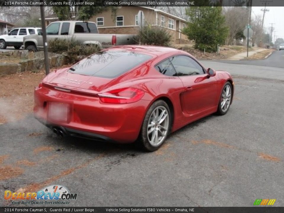 2014 Porsche Cayman S Guards Red / Luxor Beige Photo #8