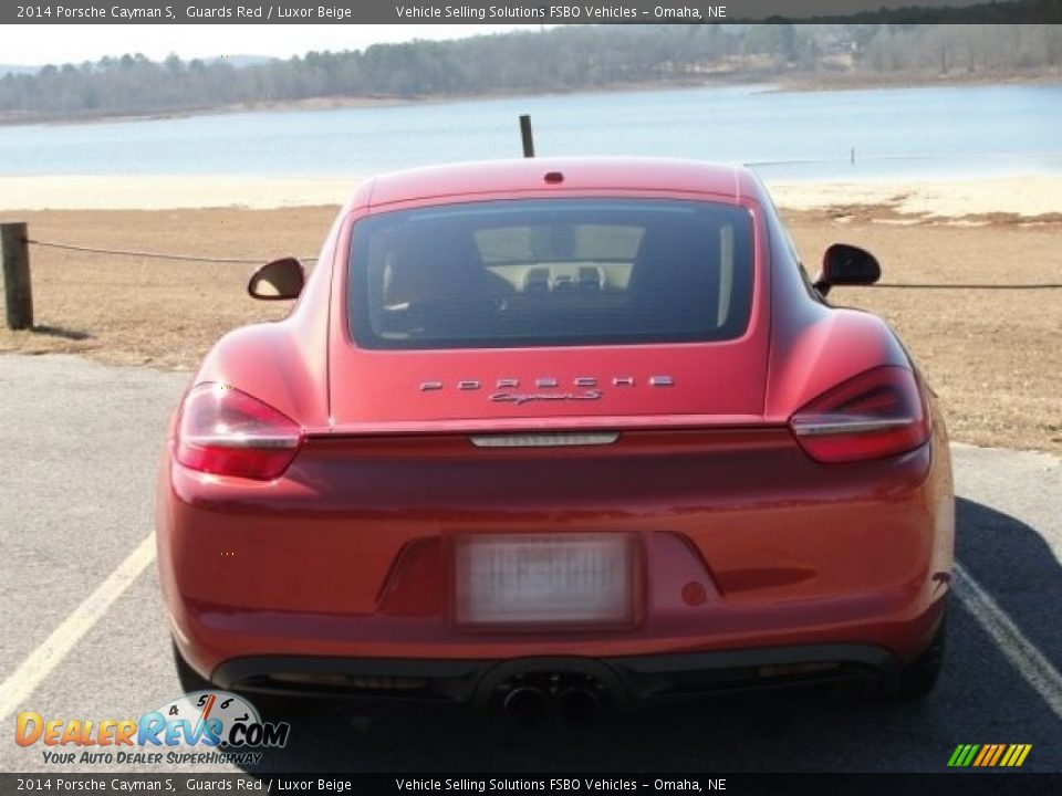 2014 Porsche Cayman S Guards Red / Luxor Beige Photo #9