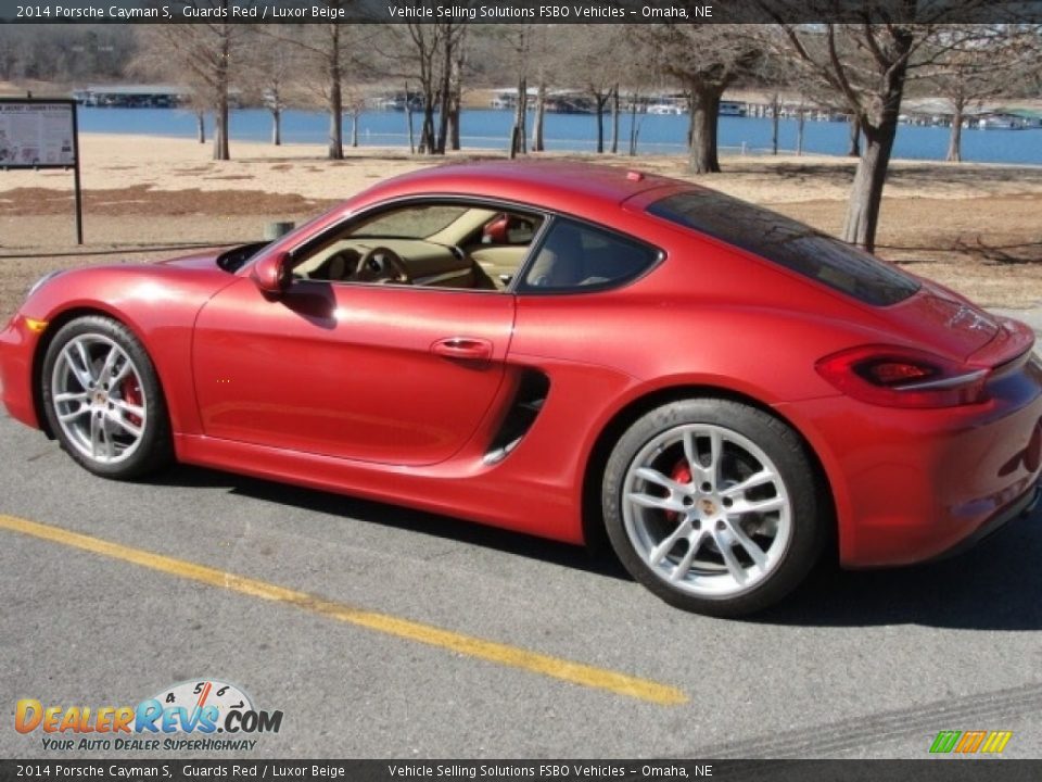 2014 Porsche Cayman S Guards Red / Luxor Beige Photo #10