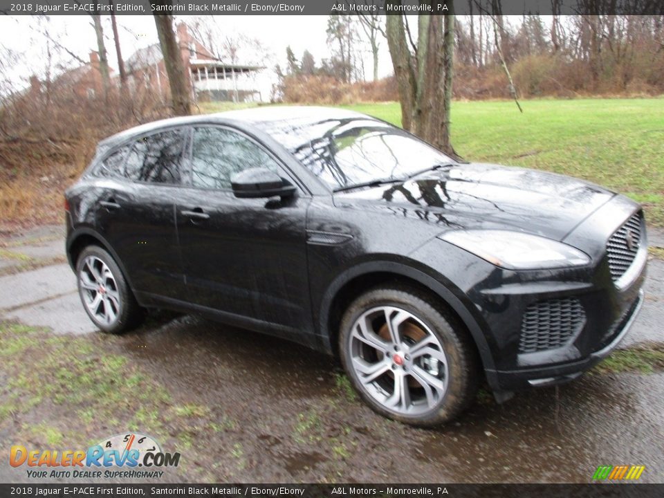 2018 Jaguar E-PACE First Edition Santorini Black Metallic / Ebony/Ebony Photo #1