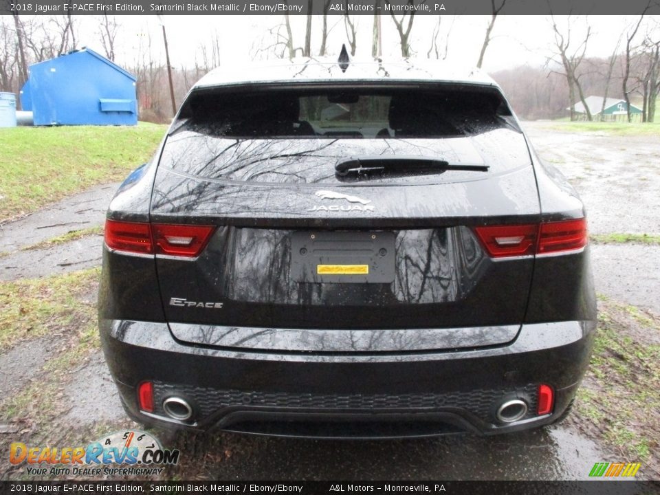 2018 Jaguar E-PACE First Edition Santorini Black Metallic / Ebony/Ebony Photo #4