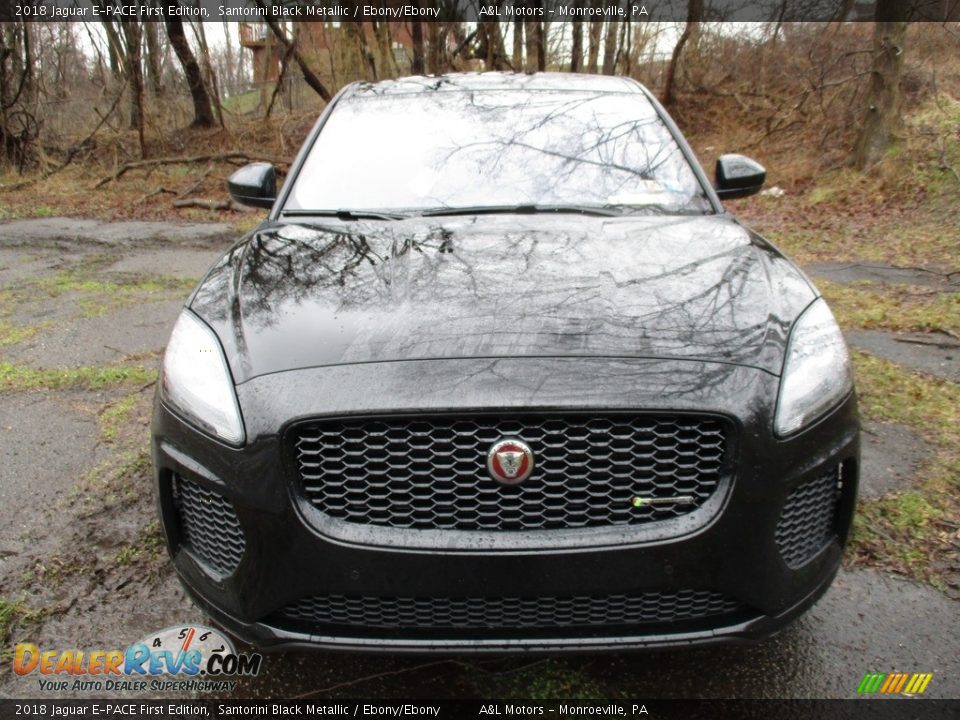 2018 Jaguar E-PACE First Edition Santorini Black Metallic / Ebony/Ebony Photo #8