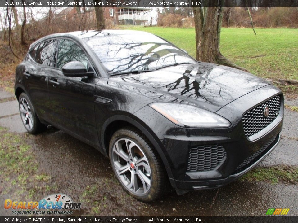 2018 Jaguar E-PACE First Edition Santorini Black Metallic / Ebony/Ebony Photo #9