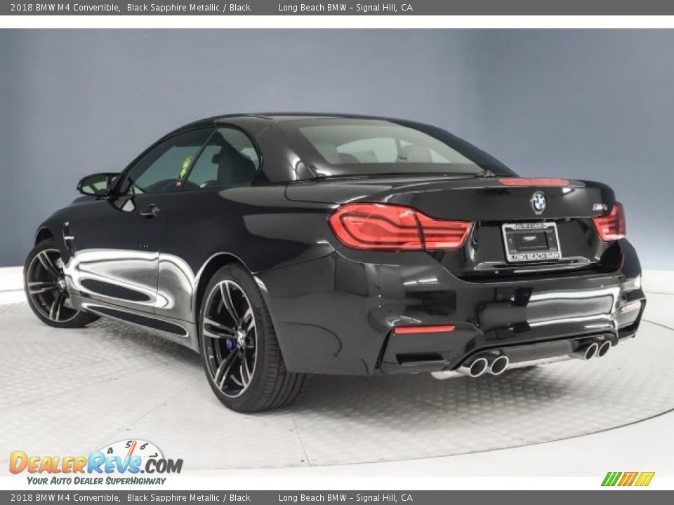 2018 BMW M4 Convertible Black Sapphire Metallic / Black Photo #3
