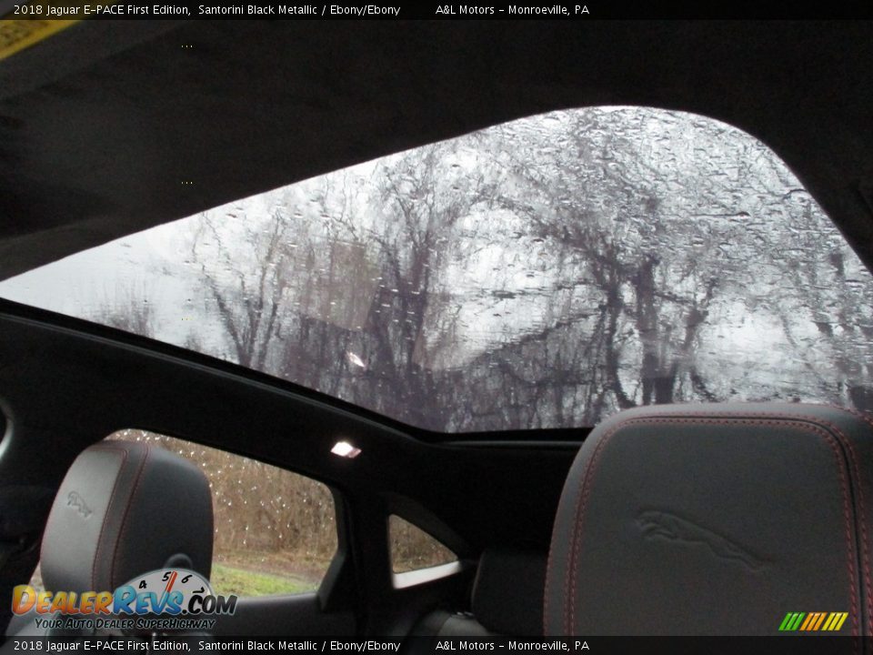 2018 Jaguar E-PACE First Edition Santorini Black Metallic / Ebony/Ebony Photo #11