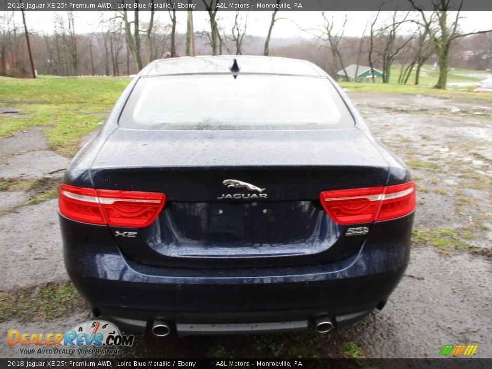 2018 Jaguar XE 25t Premium AWD Loire Blue Metallic / Ebony Photo #5